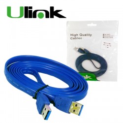 Cable USB 1.8 mt Ulink 3.0 Azul