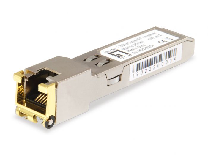 Módulo Transceptor LevelOne 10/100 1000BASET-X  Cobre de 1,25Gbps, 100m, RJ45 SFP-3841