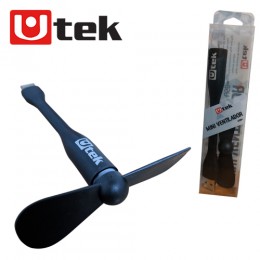 Mini Ventilador USB Flexible Utek UT-FAN030 Soporte Flexible