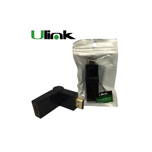 Adaptador HDMI Macho a HDMI Hembra Ulink UL-ADHDMI360 Rotatorio 360°