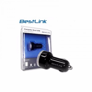 Cargador Dual USB Para Automovil BestLink BL-CH250 Para Tablet y Smartphone