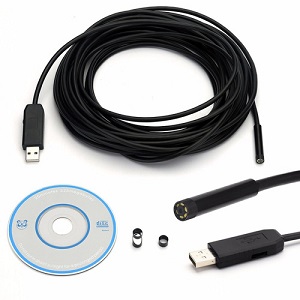 Camara endoscopica impermeable 5m conector usb  