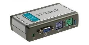 Switch Teclado/Video/Mouse D-Link KVM-121  2 Puertos PS/2 c/Audio