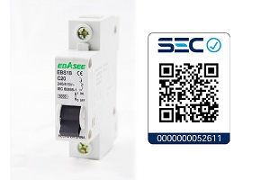 Interruptor Automático Ebasee EBS1B C6 1P C
