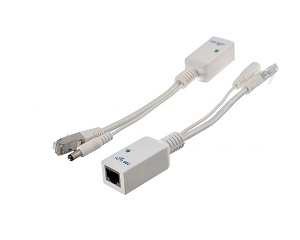 Adaptador PoE Conectores CC de 5,5 mm x 2,5 mm AIR802 Gigabit 10/100/1000 