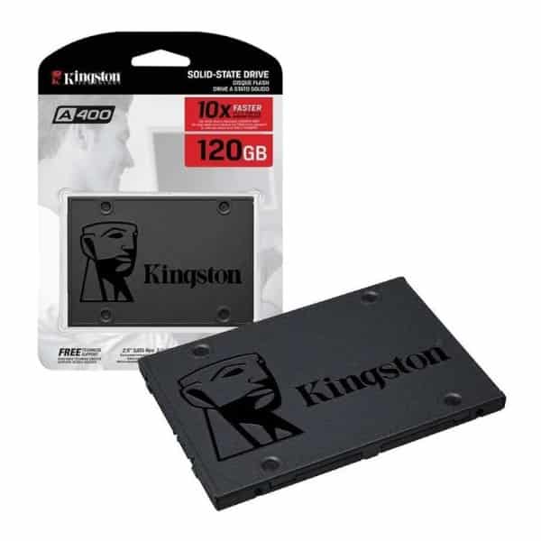 Disco Duro Solido Kingston SSD 120GB 500/320MB/s L/E A400 Sata3 2.5&quot;